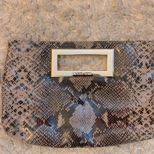 Micheal Kors Snakeskin Clutch Bag